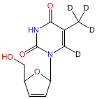 Stavudine-α,α,α,6-d4