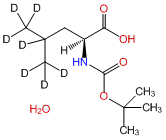 L-Leucine-d7-N-t-BOC H2O (iso-propyl-d7)