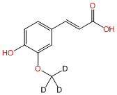 trans-4-Hydroxy-3-methoxy-d3-cinnamic Acid