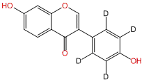 Daidzein-d4 (4-hydroxyphenyl-2,3,5,6-d4)
