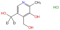 Pyridoxine-d2 HCl (5-hydroxymethyl-d2)