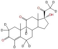 4-Pregnen-17α-ol-3,11,20-trione-2,2,4,6,6,9,21,21,21-d9