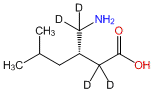 (S)-(+)-Pregabalin-d4 (aminomethyl-d2; hexanoic-2,2-d2 acid)
