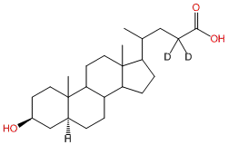 5α-Cholanic Acid-3β-ol-23,23-d2