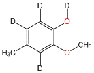 2-Methoxy-4-methylphenol-3,5,6-d3,OD