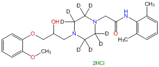 (±)-Ranolazine-d8 2HCl (piperazine-d8)