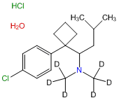 (±)-Sibutramine-d6 HCl H2O (N,N-dimethyl-d6)