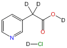 3-Pyridylacetic-α,α-d2 Acid-OD DCl