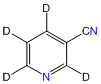Nicotinonitrile-d4