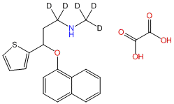 (±)-Duloxetine-d5 Oxalate (N-methyl-d3; propanamine-d2)