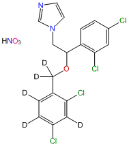 (±)-Miconazole-d5 Nitrate (2,4-dichlorobenzyloxy-d5)