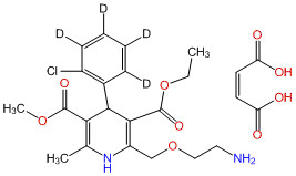 (±)-Amlodipine-d4 Maleate (2-chlorophenyl-d4)