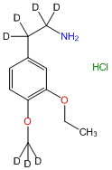 2-(3-Ethoxy-4-methoxy-d3-phenyl)ethyl-1,1,2,2-d4-amine HCl