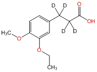 3-(3-Ethoxy-4-methoxyphenyl)propionic-2,2,3,3-d4 Acid