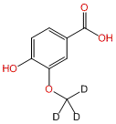 4-Hydroxy-3-methoxy-d3-benzoic Acid