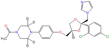 (±)-Ketoconazole-d4 (piperazine-3,3,5,5-d4) (cis-isomers)