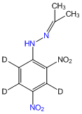 Acetone 2,4-Dinitrophenylhydrazone-3,5,6-d3