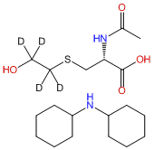 N-Acetyl-S-(2-hydroxyethyl-d4)-L-cysteine Dicyclohexylamine Salt