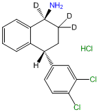 (±)-trans-N-Desmethylsertraline-1,2,2-d3 HCl