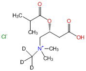 2-Methylpropionyl-L-carnitine-d3 HCl (N-methyl-d3)