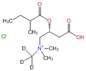 (±)-2-Methylbutyryl-L-carnitine-d3 HCl (N-methyl-d3)