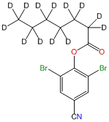 2,6-Dibromo-4-cyanophenyl Heptanoate-d13