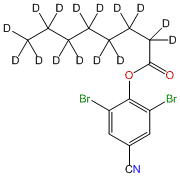 2,6-Dibromo-4-cyanophenyl Octanoate-d15