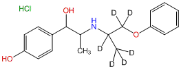 Isoxsuprine-d6 HCl (3-phenoxy-2-propyl-1,1,1,2,3,3-d6-amine)
(mixture of diastereomers)