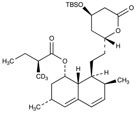 6(R)-[2-[8(S)-2-Methyl-d3-butyryloxy-2(S),6(R)-dimethyl-1,2,6,7,8,8d(R)-hexahydro-1(S)-naphthyl]ethyl]-4(R)-tert-butyldimethylsilyloxy-3,4,5,6-tetrahy