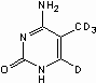 5-Methyl-d3-cytosine-6-d1