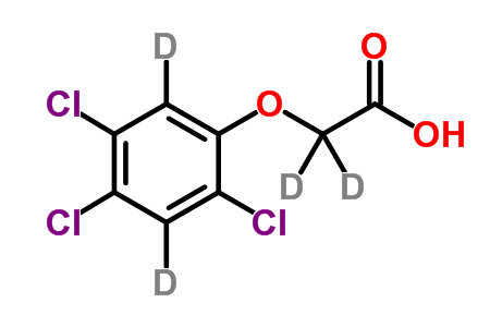 2,4,5-Trichlorophenoxy-3,6-d2-acetic-d2 Acid