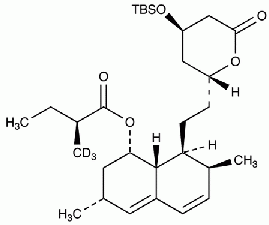 6(R)-[2-[8(S)-2-Methyl-d3-butyryloxy-2(S),6(R)-dimethyl-1,2,6,7,8, 8d(R)-hexahydro-1(S)-naphthyl]ethyl]-4(R)-tert-butyldimethylsilyloxy-3,4,5,6-tetrahydro-2H-pyran-2-one