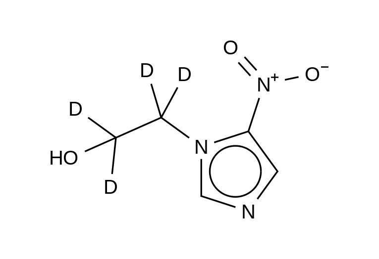 5-Nitro-1H-imidazole-1-ethanol-d4