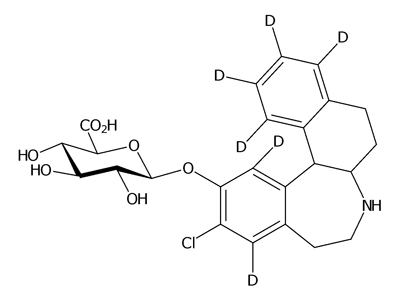 (rac)-N-Desmethyl-Ecopipam-d6 O-β-D-glucuronide