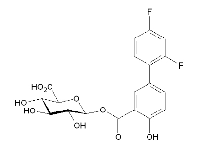 Diflunisal acyl-β-D-glucuronide