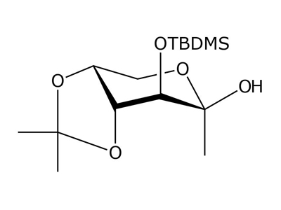 1-Deoxy-3-O-tert-butyldimethylsilyl-4,5-O-isopropylidene-D-fructopyranose