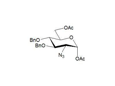 1,6-Di-O-acetyl-2-azido-3,4-di-O-benzyl-2-deoxy-α-D-glucopyranose