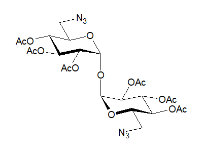 6,6'-Diazido-6,6'-dideoxy-α,α-D-trehalose hexaacetate