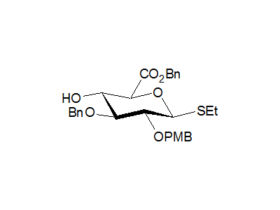 Ethyl 3-O-benzyl-2-O-(4-methoxybenzyl)-1-thio-β-D-glucopyranosiduronic acid benzyl ester