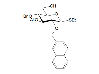 Ethyl 3-O-allyl-4-O-benzyl-2-O-naphthylmethyl-1-thio-β-D-glucopyranoside