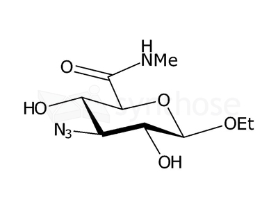 Ethyl 3-azido-3-deoxy-N-methyl-β-D-glucopyranosiduronamide