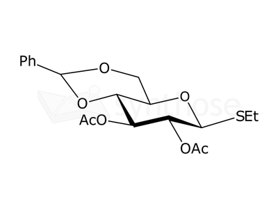 Ethyl 2,3-di-O-acetyl-4,6-O-benzylidene-1-thio-β-D-glucopyranoside