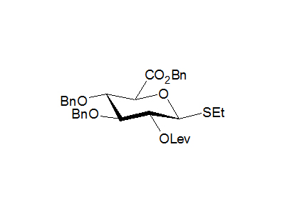 Ethyl 3,4-di-O-benzyl-2-O-levulinoyl-1-thio-β-D-glucopyranosiduronic acid benzyl ester