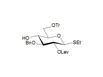 Ethyl 3-O-benzyl-2-O-levulinoyl-6-O-trityl-1-thio-β-D-glucopyranoside