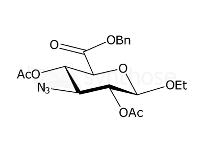 Ethyl 3-azido-3-deoxy-2,4-di-O-acetyl-β-D-glucopyranuronic acid benzyl ester