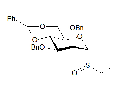 Ethyl 2,3-di-O-benzyl-4,6-O-(R)-benzylidene-1-deoxy-1-thio-α-D-mannopyranoside S-oxide
