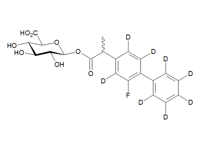 (R,S)-Flurbiprofen-d8 acyl-β-D-glucuronide