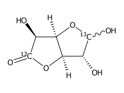 D-Glucofuranuronic acid, γ-lactone-1,6-13C2