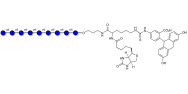 Isomaltononaose DP9 linked to biotin and fluorescein (Linker-BT-FLUO A)