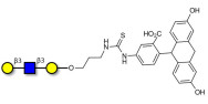 Core type 1 triose linked to fluorescein (Linker-FLUO A)